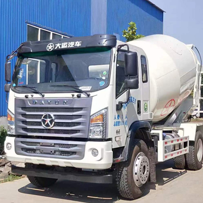 A Concrete Mixer Truck with a Powerful Engine and Reliable Mixing Device