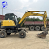 Second-Hand Hyundai R60w Wheeled Excavator