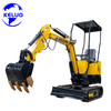 1 Ton Small Rubber Wheel Digger Mini Excavator with Wholesale Price