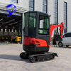 Farm Garden Use New HT18 Ton Hydraulic Crawler Micro Kubota Excavator with Cab