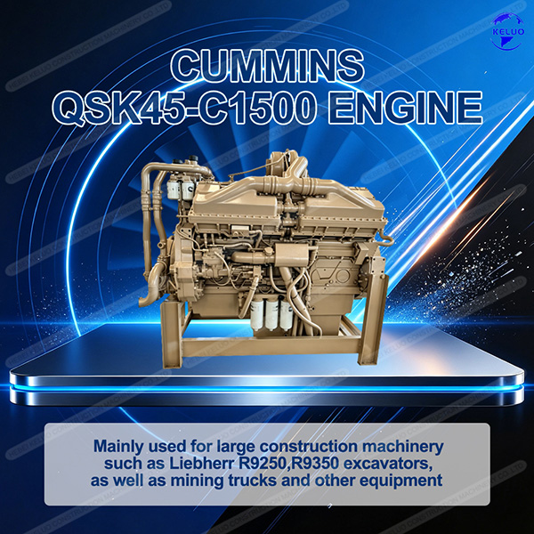 QSK45-C1500: Field-Proven 45L V12 Turbocharged Aftercooled Full-Electronic Quantum Heavy-Duty Diesel Engine for Mining