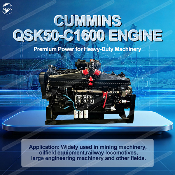 Cummins QSK50-C1600 Heavy-Duty Mining V16 Engine: 50L Golden Displacement Flagship Power